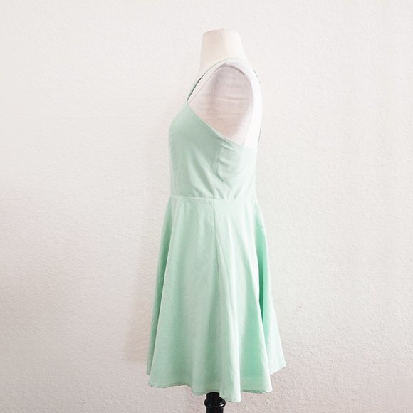 Lulu's Swing Sleeveless Dress Light Green Size S - Picture 4 of 5
